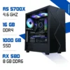 PC Gamer Ryzen 5 5700X/1000GB SSD/16GB/RX 580 8GB