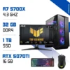 Setup Complet PC Gamer Zonetech Ryzen 7 5700X / 32GB / 1TB SSD / RTX 5070Ti 16GB