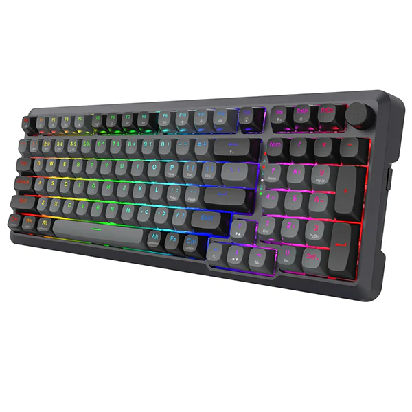 Redragon K688 Pro Wireless Mechanical Keyboard (Black/Gray) – Image 2