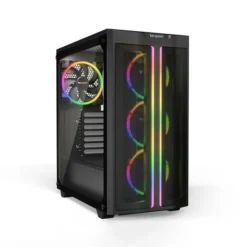 be quiet! Pure Base 500 FX (Noir) – Boîtier moyen tour silencieux et lumineux