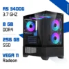 PC Gamer R5 3400G 256GB SSD 8GB Radeon Vega11