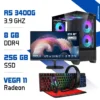 Setup Complet Zonetech Ryzen 5 3400G / 256 Go SSD / 8 Go RAM / Radeon Vega 7