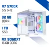 PC Gamer Ryzen 7 5700X / 32GB RAM / 1TB SSD / RX 9060 XT 16GB
