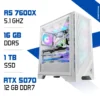 PC Gamer Zonetech Ryzen 5 7600X / 16GB RAM / 1000 GB SSD / RTX 5070 12GB
