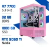 PC Gamer Zonetech Ryzen 7 7700 / 32GB RAM / 1000 GB SSD / RTX 5060 Ti 16GB Pink