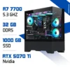 PC Gamer Zonetech R7 7700 / 32GB DDR5 / 1TB SSD / RTX 5070Ti 16GB