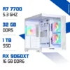 PC Gamer Zonetech Ryzen 7 7700 / 32GB RAM / 1000 GB SSD / RX 9060XT 16GB
