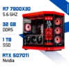 PC Pro Zonetech Ryzen 7 7800X3D / 32GB DDR5 / 1TB SSD / RTX 5070 Ti