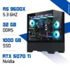 PC Gamer Zonetech Ryzen 5 9600X / 32GB DDR5 / 1TB SSD / RTX 5070 Ti