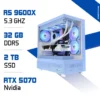 PC Gamer Zonetech Ryzen 5 9600X / 32GB DDR5 / 2TB SSD / RTX 5070 Maroc