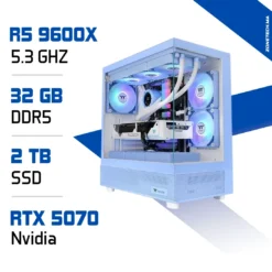 PC Gamer Zonetech Ryzen 5 9600X / 32GB DDR5 / 2TB SSD / RTX 5070 Maroc