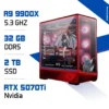 PC Pro Zonetech R9 9900X / 32GB DDR5 / 2TB SSD / RTX 5070Ti MLG