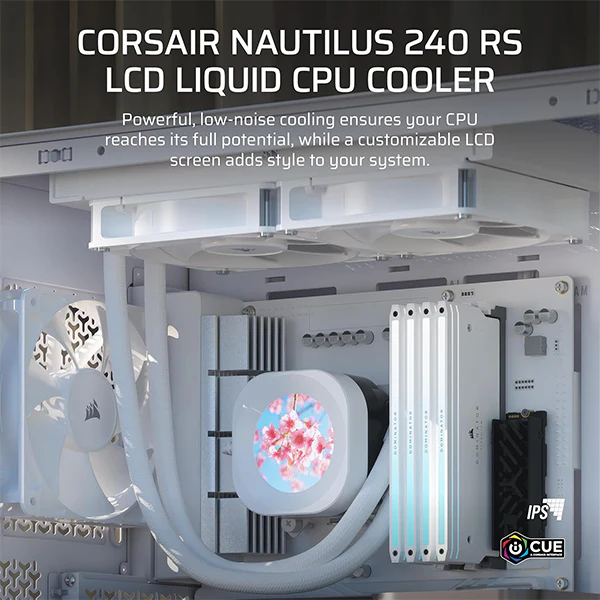 Corsair Nautilus 240 RS LCD (Blanc) – Image 4