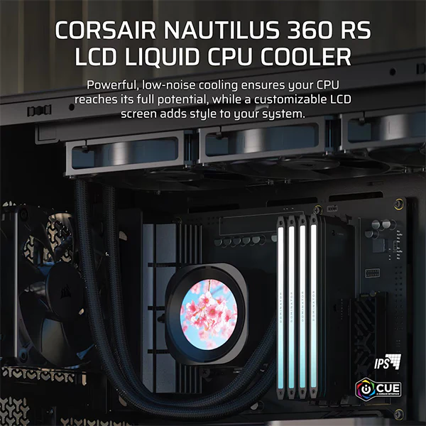 Corsair Nautilus 360 RS LCD (Noir) – Image 2