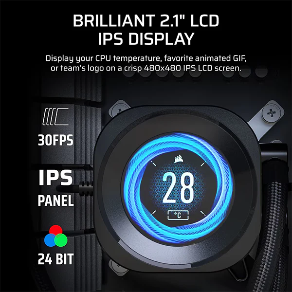 Corsair Nautilus 360 RS LCD (Noir) – Image 3