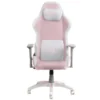 Chaise Gaming HYBROK GHOST PINK Blanc/Rose – Style unique et confort ergonomique