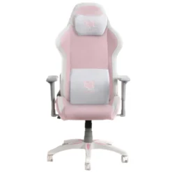 Chaise Gaming HYBROK GHOST PINK Blanc/Rose – Style unique et confort ergonomique