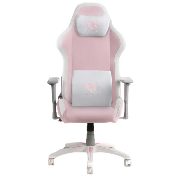 Chaise Gaming HYBROK GHOST PINK Blanc/Rose – Style unique et confort ergonomique