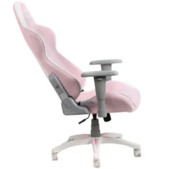 Chaise Gaming HYBROK GHOST PINK Blanc/Rose – Style unique et confort ergonomique