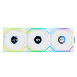 Lian Li UNI Fan SL Wireless LCD Reverse 120 White (Triple Pack)