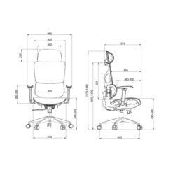 SKILLCHAIRS Ergo Calista (Black) prix maroc