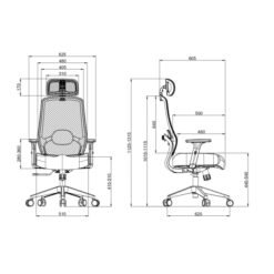 SKILLCHAIRS Ergo Modena (Grey) prix maroc