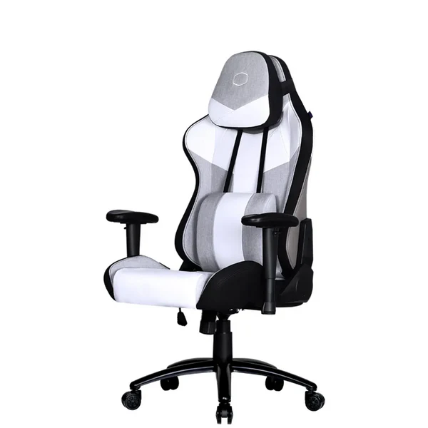 COOLER MASTER CALIBER R3C BLANC/GRIS Maroc : chaise gaming haut de gamme pour confort et style