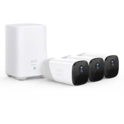 EufyCam 2 Pro (Kit 3 Caméras) – Système de sécurité 2K sans fil pour maison