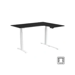 NOVA T010 SHELF Blanc + NOVA CORNER TABLETOP 140x60cm