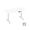 ureau électrique NOVA T021 SHELF Blanc + NOVA TABLETOP 120x60 cm – Setup moderne et ergonomique