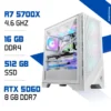 PC Gamer Ryzen 7 5700X / 512 Go SSD / 16 Go DDR4 / RTX 5060