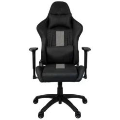 Chaise gamer Corsair TC100 Relaxed Maroc, tissu respirant, accoudoirs 2D, inclinaison 160° et coussins lombaires. Confort et design élégant.
