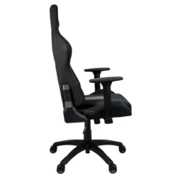 Chaise gamer Corsair TC100 Relaxed Maroc, tissu respirant, accoudoirs 2D, inclinaison 160° et coussins lombaires. Confort et design élégant.