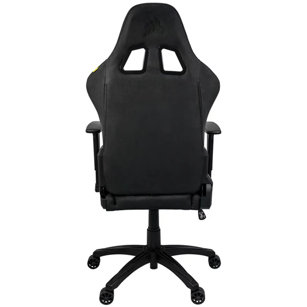 Chaise gamer Corsair TC100 Relaxed Maroc, tissu respirant, accoudoirs 2D, inclinaison 160° et coussins lombaires. Confort et design élégant.