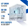 PC Pro Ultra 7 265K / 1 To SSD / 32 Go DDR5 / RTX 5070 Ti Blanc