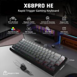 ATTACK SHARK X68 PRO HE Wireless Magnetic Switch (Moonlit Night) prix maroc