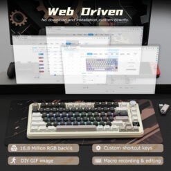 ATTACK SHARK X85 PRO Strawberry Switch (Cheese White) prix maroc