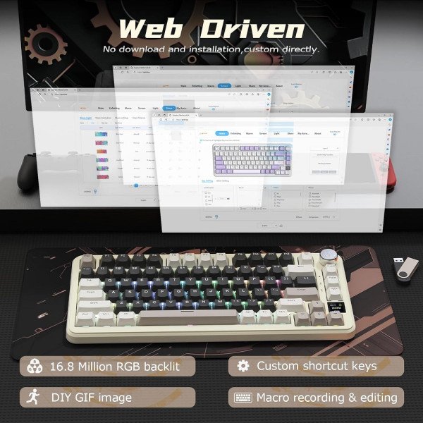 ATTACK SHARK X85 PRO Strawberry Switch (Cheese White) prix maroc