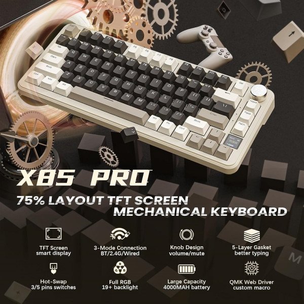 ATTACK SHARK X85 PRO Strawberry Switch (Cheese White) prix maroc