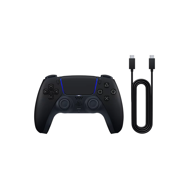 Manette sans fil DualSense® - Midnight Black & câble USB pour PC prix maroc