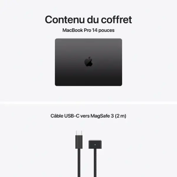 Apple MacBook Pro 14'' Puce M5 (10CPU/10GPU/16Go/512Go SSD) - Noir sidéral prix maroc