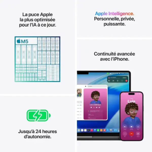 Apple MacBook Pro 14 Puce M5 (10CPU/10GPU/16Go/512Go SSD) - Noir sidéral – Image 4