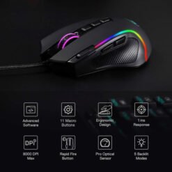 Redragon M612 Predator RGB prix maroc
