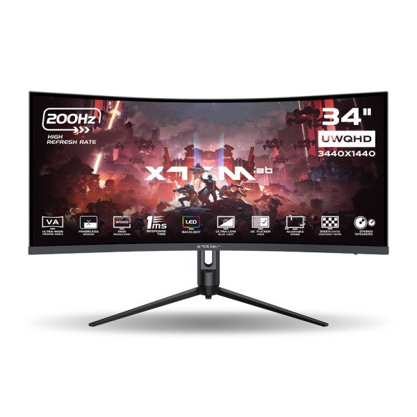 XTRMLAB X34G20VCQ 34 200Hz Curved WQHD prix maroc