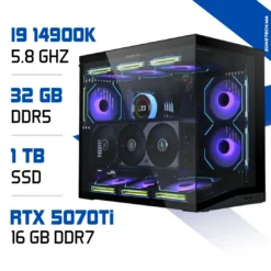 PC Gamer Zonetech I9 14900K / 32GB DDR5 / 1TB SSD / RTX 5070Ti 16GB