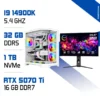 Setup Gamer Zonetech I9 14900K / 32GB DDR5 / 1TB SSD / RTX 5070Ti 16GB + XTRMLAB X27G24ODQ 27″ OLED 240Hz 2K MAROC