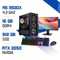 Setup Complet PC Gamer Zonetech Ryzen 5 3500X / 512GB SSD / 16GB / RTX 3050