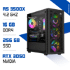 PC Gamer Zonetech Ryzen 5 3500X / 256 GB SSD / 16GB / RTX 3050 6GB MAROC