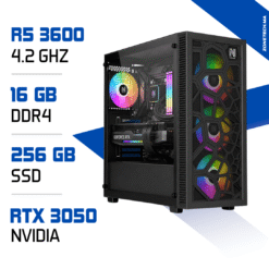 PC Gamer Zonetech Ryzen 5 3600 / 256 GB SSD / 16GB / RTX 3050 6GB