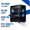 PC Gamer Ryzen 5 5600 / 1 To SSD / 32 Go DDR4 / RTX 5060 Ti 16GB MAROC